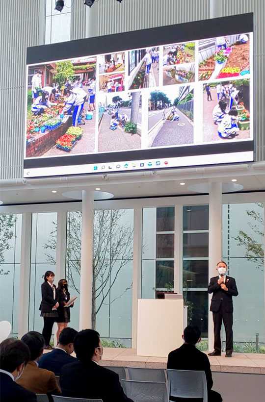 ２０２７年国際園芸博覧会PRの様子