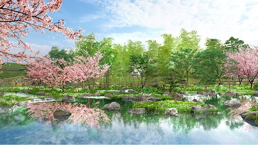 日本政府苑の展示１（パース）