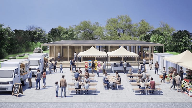 ＜館名＞のパース図