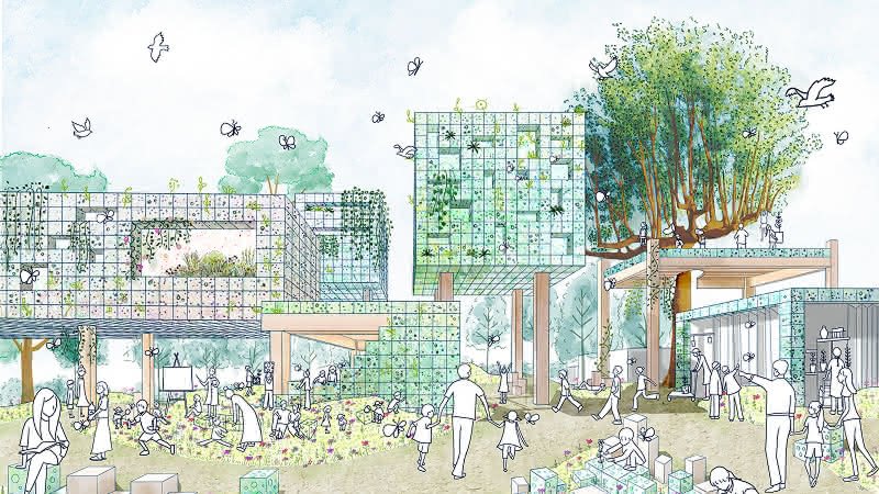 シミズ 森のまちのパース図