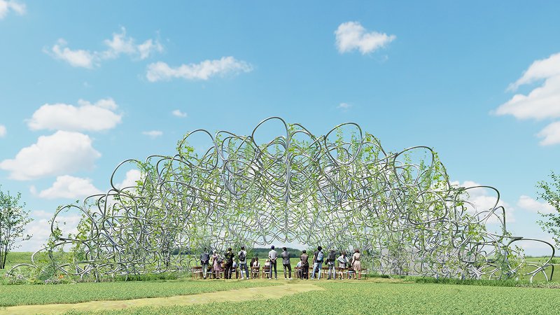 ＜館名＞のパース図