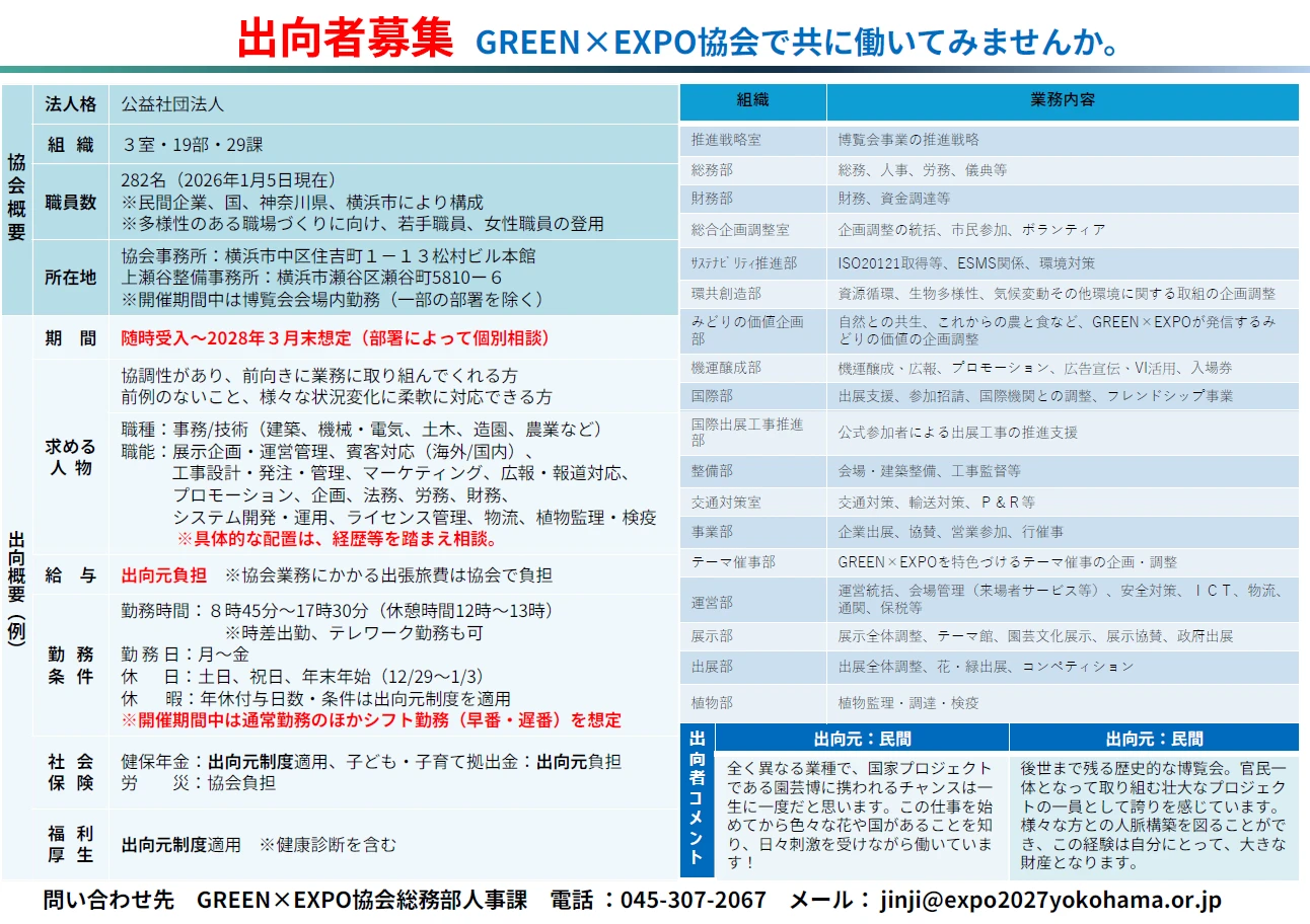 人材出向者募集チラシの2ページ目の画像