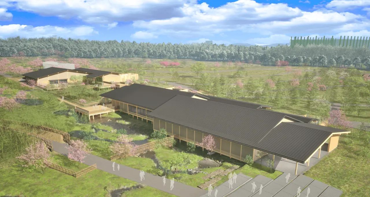 Exterior view of the pavilion (rendering)