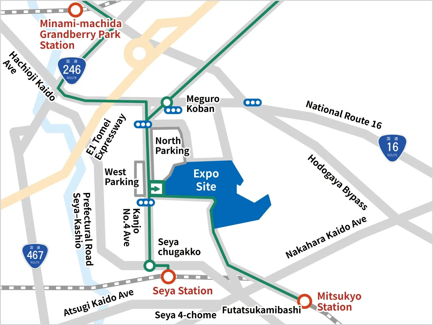 transportation map for bicycle
