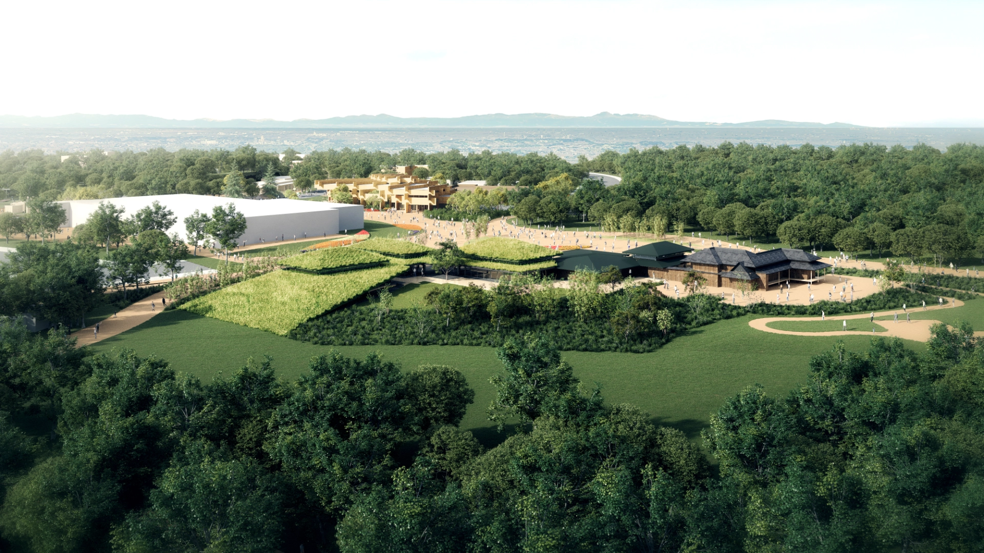 Exterior view of the Horticultural Culture Pavilion